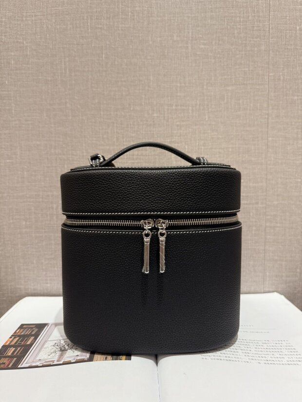 Leather Cylinder Bag