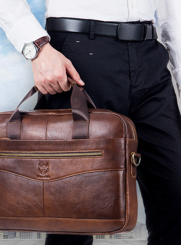 VELMONTS  Classic Leather Laptop  Bag