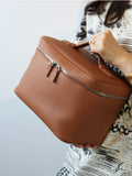 Luxury Leather Vanity Case – Elegant Travel Essential